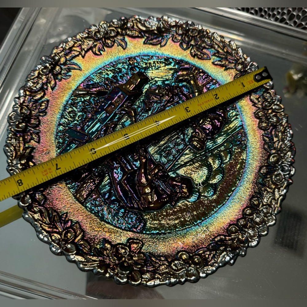 Fenton Carnival glass No. 12 In The American Craftsman Series 1981 Plate - Picture 3 of 5